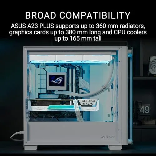 ASUS A21 Plus mATX RGB White - vue 4