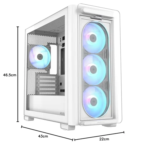 ASUS A21 Plus mATX RGB White - vue 8