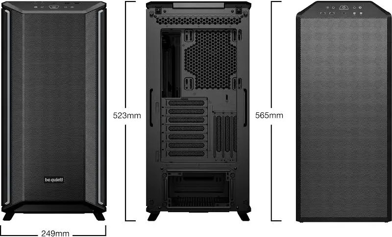 be quiet! Dark Base 701 Black E-ATX - vue 3