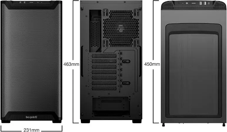 be quiet! Pure Base 501 Airflow ATX - vue 2