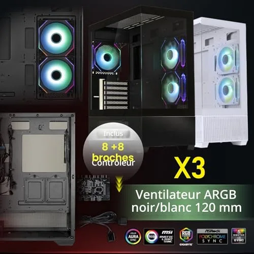 BitFenix Ceto Basic ATX RGB White - vue 6