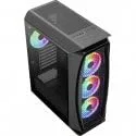 Boîtier Gamer ATX - Aerocool - AEROONEDUOBKV1 - 4 Ventilateurs ARGB - Verre Trempé - Noir - vue 4
