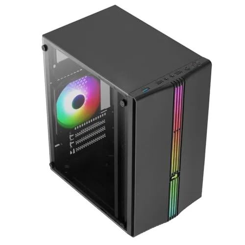 Boîtier Mini Tour Micro ATX - Aerocool - Evo Mini RGB - Panneau Vitré - Noir - Compact - vue 2