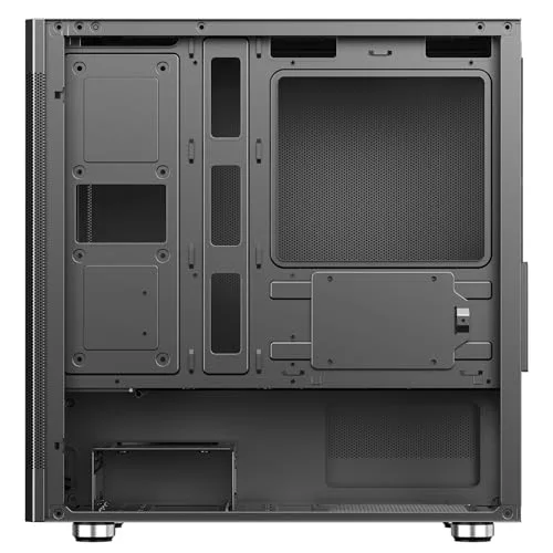 Boitier Mini Tour Micro ATX - iTek - ProMesh 35 - Noir - Panneau en verre trempé - Ports USB en façade - vue 3
