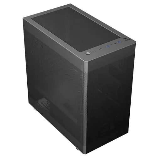 Boitier Mini Tour Micro ATX - iTek - ProMesh 35 - Noir - Panneau en verre trempé - Ports USB en façade - vue 5