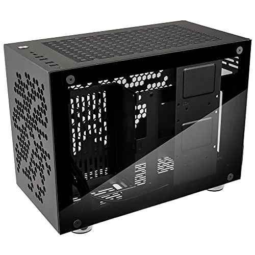 Boîtier Mini Tour Mini ITX Rocket Heavy Vented Edition avec Panneau Vitré Gris - vue 3