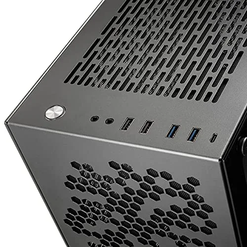 Boîtier Mini Tour Mini ITX Rocket Heavy Vented Edition avec Panneau Vitré Gris - vue 5