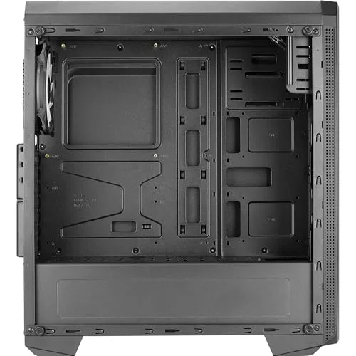 Boîtier Moyen Tour ATX - Aerocool - GENESISV2BK - Panneau Frontal LED ARGB - Ventilateur ARGB 12cm - Noir - vue 9