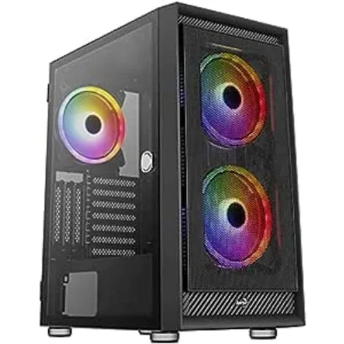 AeroCool Graphite RGB boîtier moyen tour ATX vitré