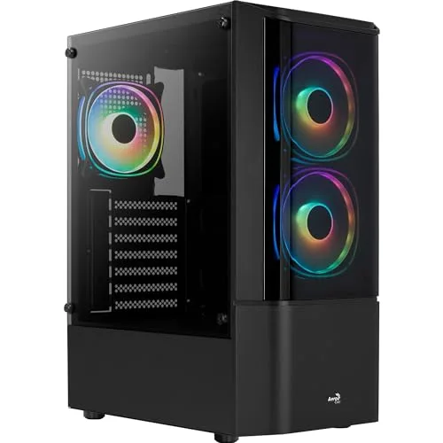 AeroCool Quantum V3 Boîtier ATX RGB 3x120mm Panneau Vitré