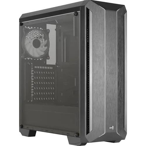Boîtier Moyen Tour ATX - Aerocool - SKYLINEV2BK - Panneau Frontal ARGB - Ventilateur ARGB 12cm - Noir - vue 2