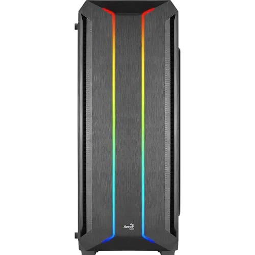 Boîtier Moyen Tour ATX - Aerocool - SKYLINEV2BK - Panneau Frontal ARGB - Ventilateur ARGB 12cm - Noir - vue 4