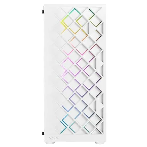Boitier Moyen Tour ATX - AZZA - Spectra RGB - Panneau Vitré - Couleur Blanche - Design Élégant - vue 2