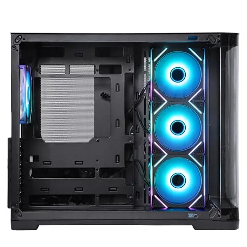 Boitier Moyen Tour ATX - iTek - Dark Cave Curved - Noir - 2 USB 3.0 - Type-C - vue 3