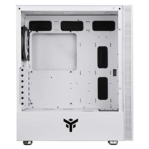 Boitier Moyen Tour ATX - iTek - Vertibra S210 RGB - Blanc - Panneau Vitré - Eclairage RGB - vue 4
