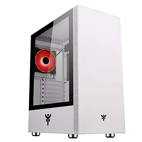 Boitier Moyen Tour ATX - iTek - Vertibra S210 RGB - Blanc - Panneau Vitré - Eclairage RGB - vue 7