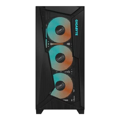 Boîtier moyen tour - GIGABYTE - C301 Glass V2 - Verre trempé - Noir - 2 ports USB 2.0 - vue 4