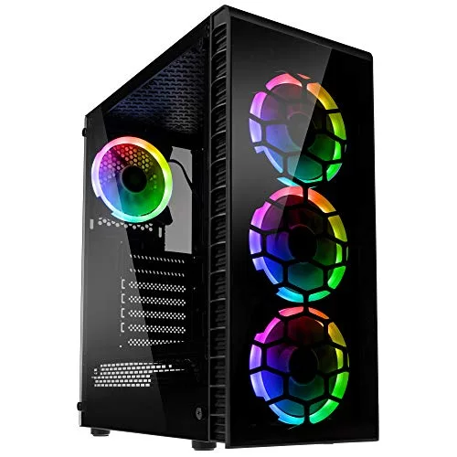 Kolink Observatory Lite RGB Noir ATX 4 ventilateurs ARGB 120mm