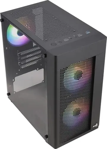 Boîtier PC - AEROCOOL - Hexform G v2 (Noir) - Mini tour - Format Micro-ATX - Sans alimentation - vue 5
