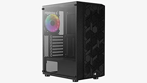 Boîtier PC - Aerocool - Hive V3 RGB - Moyen Tour - Panneau Vitré - Noir - vue 4