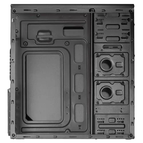 Boîtier PC Akyga AK13BK - Tour midi ATX - Noir - 7 baies internes - Refroidissement arrière 120mm - vue 4