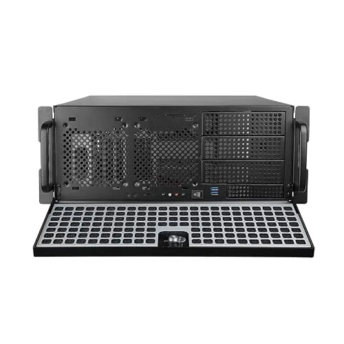 Boitier PC - Chieftec - UNC-409S-B-OP - Rack 19 4U - Noir - Alimentation 400W - vue 2