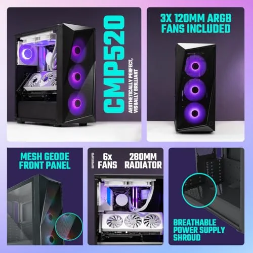 Boitier PC - COOLER MASTER - CMP 520 - ATX - vue 2