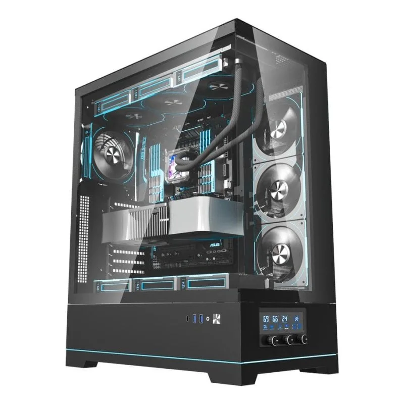 DARKFLASH DY451L Pro Noir ATX 1 ventilateur 120mm RGB