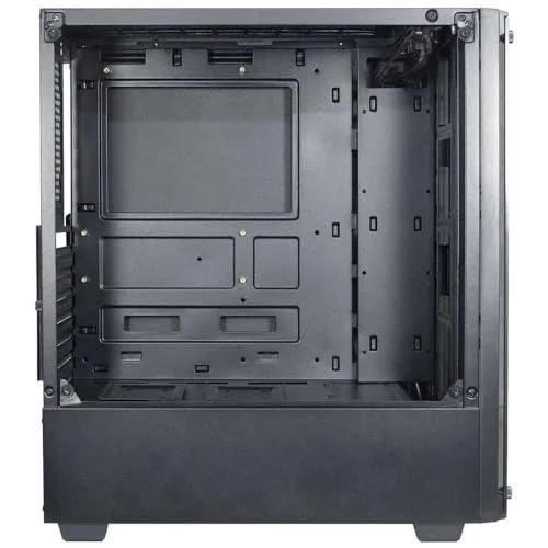 Boîtier PC Full-Tower - INTERTECH - C-303 Mirror Noir - 3 ventilateurs - 2 baies internes - 4 baies dextension - vue 5