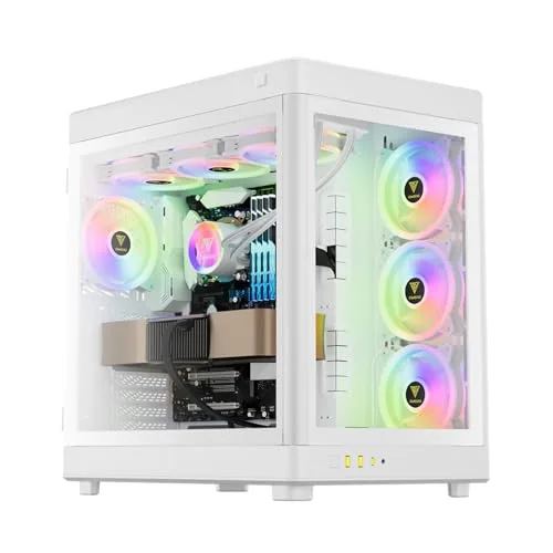 Gamdias Neso P1 Grand Tour E-ATX Panneaux Vitrés Blanc et Noir