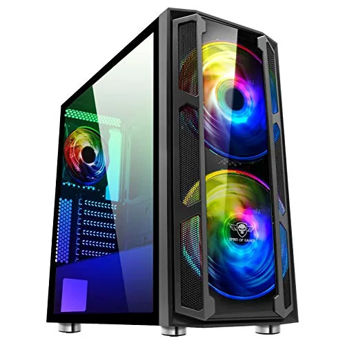 Boîtier PC Gamer - SPIRIT OF GAMER - GHOST 5 - 2 Ventilateurs ARGB 200mm - Verre Trempé - Compatible RGB - vue 2