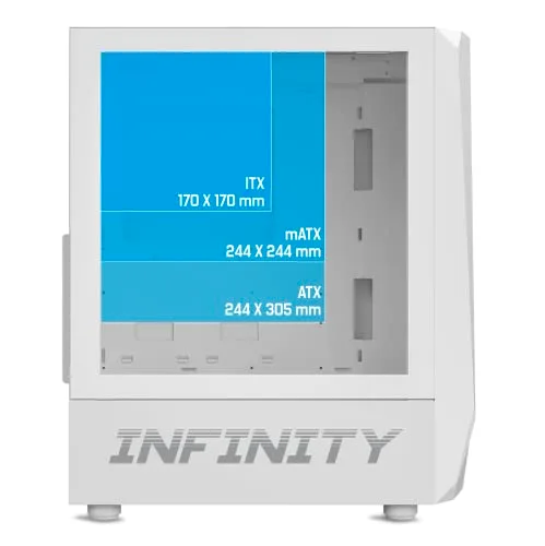 Boîtier PC Gamer - Spirit Of Gamer - INFINITY ARTIC - Blanc - RGB - Verre Trempé - vue 6