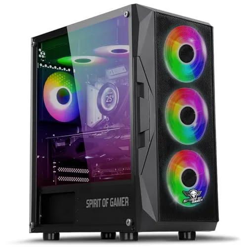 Spirit Of Gamer Rogue 7 ARGB 6 Ventilateurs 120mm Verre Trempé