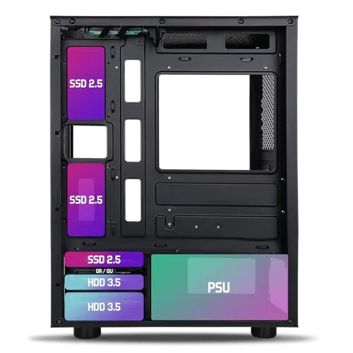 Boitier PC Gamer Spirit Of Gamer Rogue 7 - RGB 6 Ventilateurs ARGB Verre Trempé - vue 7