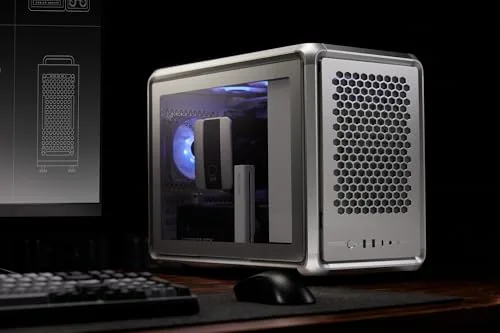 Boitier PC Gaming - COOLER MASTER - MF400M-SHNN-S00 - MasterFrame 400 Mesh Silver - Micro-ATX et Mini-ITX - vue 6