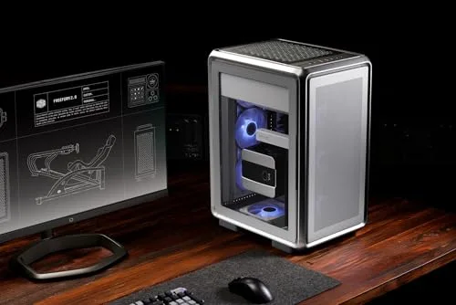 Boitier PC Gaming - COOLER MASTER - MF400M-SHNN-S00 - MasterFrame 400 Mesh Silver - Micro-ATX et Mini-ITX - vue 7