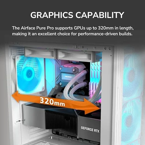 Boitier PC Gaming - COUGAR - AIRFACE PURE PRO B - Noir - 4 Ventilateurs ARGB - USB-C 3.2 Gen2 - vue 6