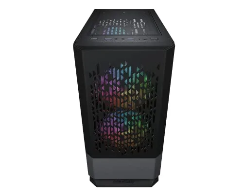 Boitier PC Gaming - Cougar Gaming - MG140AIRRGBBLACK - Mini-tour - 3 ventilateurs ARGB - Panneau en verre trempé - vue 3