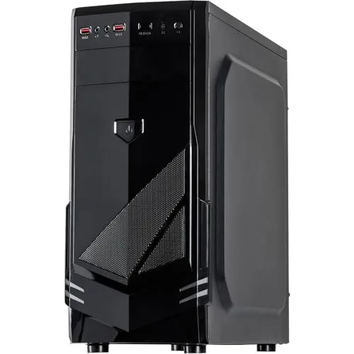 Boîtier PC Inter-Tech B-30 - Noir - ATX/Micro-ATX - 2 ventilateurs avant - 5 baies internes - vue 3