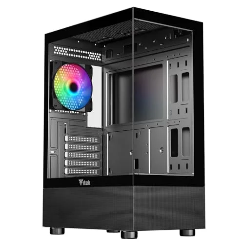 ITek SHOWBUI 33B Tour ATX Verre Trempé Ventilateur ARGB 120mm