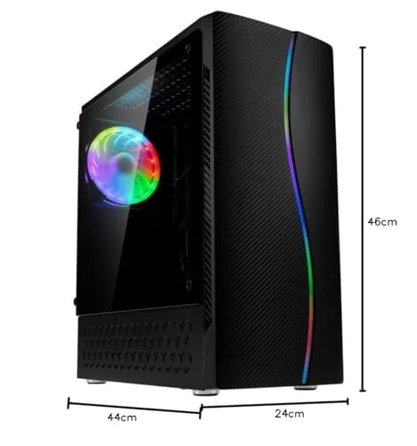 Boîtier PC - Kolink - Inspire K5 ARGB - Noir - Paroi en verre trempé - Midi-Tower - vue 2