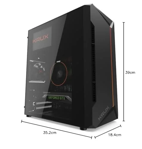 Boîtier PC - KRUX - Astro Cube - Noir - Vitre latérale - Micro ATX Mini-ITX - vue 7