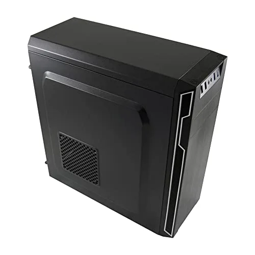 Boîtier PC - LC Power - Classic 7038B - Tour midi ATX - Noir aluminium brossé - USB 3.0 - vue 3