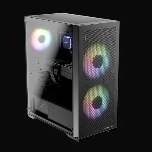 Boîtier PC LC-Power - Gaming 717B - Refroidissement optimisé - Connectique moderne - Noir - vue 2