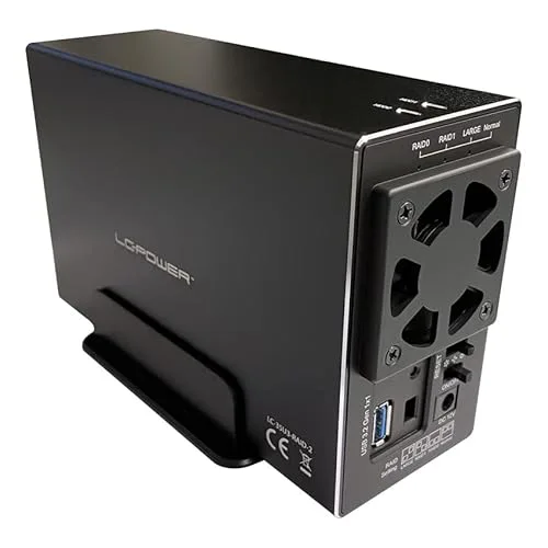 Boîtier PC - LC-POWER - LC-35U3-RAID-2 - 2 Baies 35 Pouces - Ventilation Optimale - Compatible ATX - vue 2