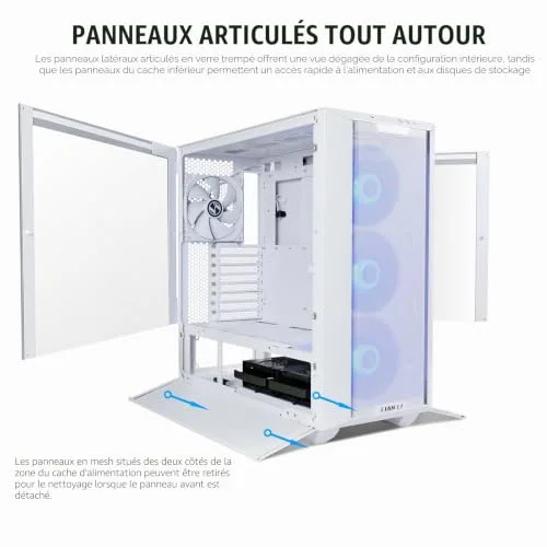 Boîtier PC - LIAN LI - Lancool III - RGB - ATX - Refroidissement optimisé - vue 2