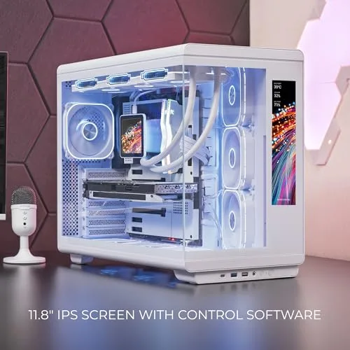 Boîtier PC - MARS GAMING - MC-REVMAX - Écran IPS 118 - 4 Ventilateurs PWM ARGB - HUB PWM+ARGB - vue 2