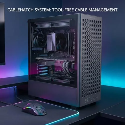 Boîtier PC - MARS GAMING - MC-T800 - Façade mesh AIRDOT - 4 ventilateurs FDB - Verre trempé - vue 4