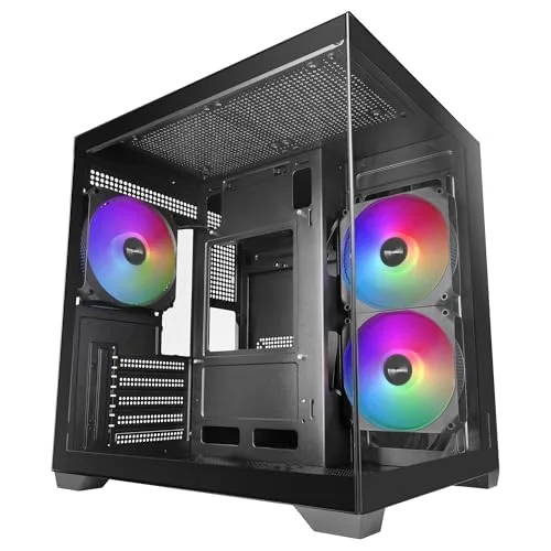Mars Gaming MC-VIEW3 Micro-ATX 3 ventilateurs ARGB 120mm