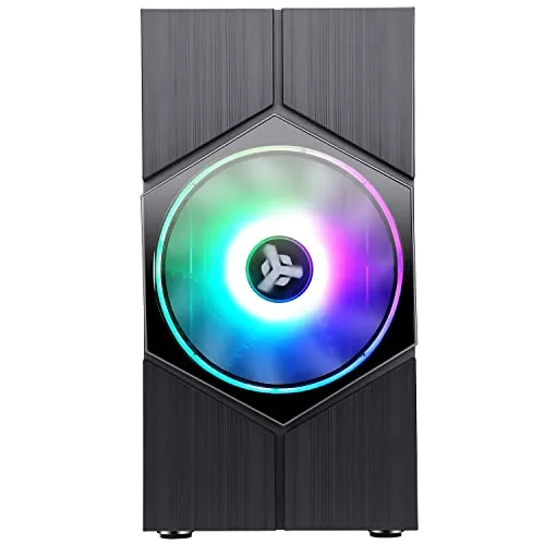 Boîtier PC Mini Tour Micro ATX - ITek - Vortex RGB - Panneau vitré - Blanc - Taille unique - vue 2